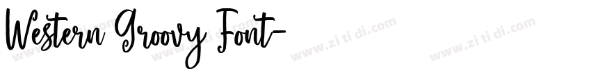 Western Groovy Font字体转换